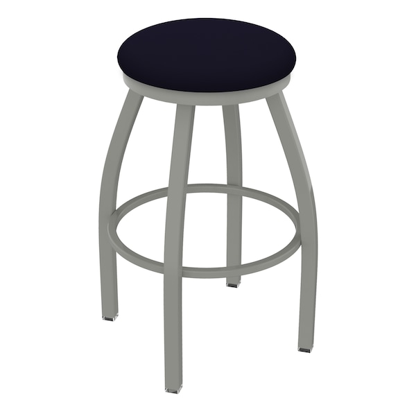 36" Swivel X-Tall Bar Stool, Nickel Finish, Canter Twilight Seat